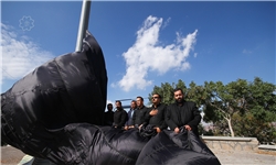 بزرگترین پرچم عزای حسینی در تبریز +عکس بزرگترین پرچم عزای حسینی در تبریز +عکس