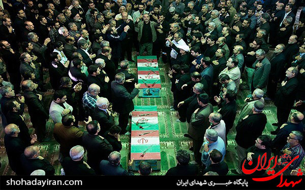 عکس/مراسم وداع با پیکر شهدای مدافع حرم