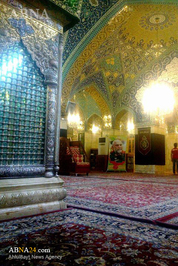 تصاویر/سیاه‌پوش‌شدن حرم‌حضرت رقیه(س)