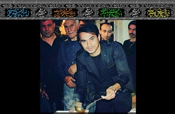 مرحوم هادی نوروزی در حال نذری دادن + عکس