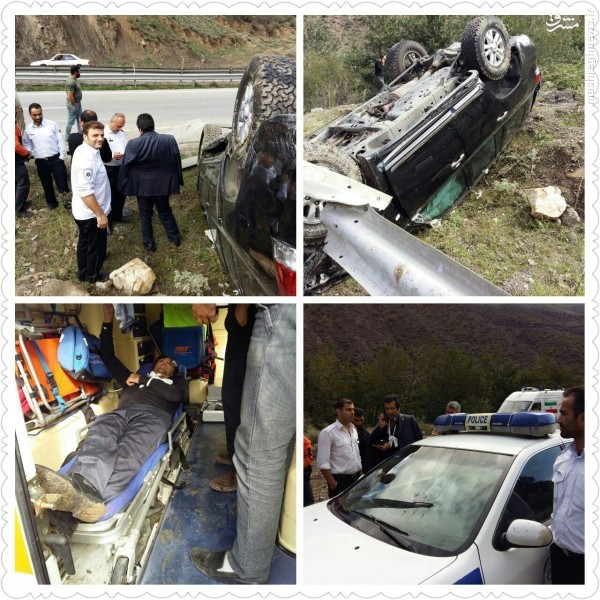 عکس/ تصادف یک بازیگر دیگر در جاده شمال عکس/ تصادف یک بازیگر دیگر در جاده شمال