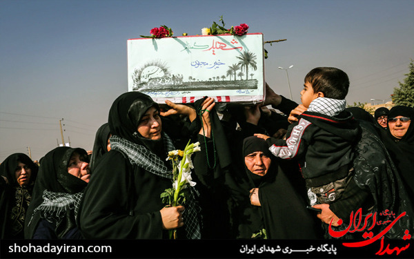عکس/تشییع دو شهید گمنام در دانشکده شهید مطهری