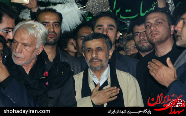 عکس/حضور دکتر احمدی نژاد در هیئت دارالشفاء میدان ۷۲