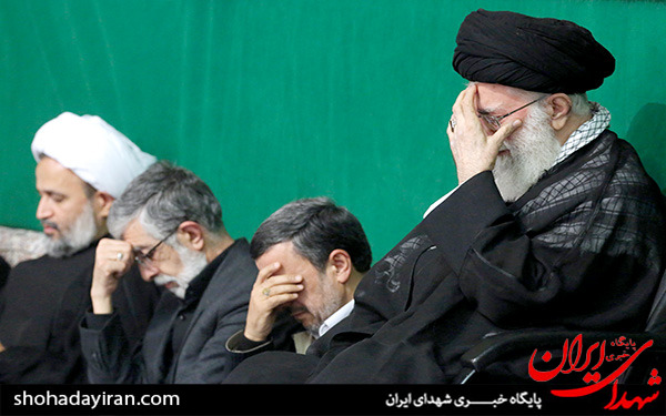 عکس/عزاداری شب تاسوعا در حسینیه امام خمینی در حضور رهبر انقلاب