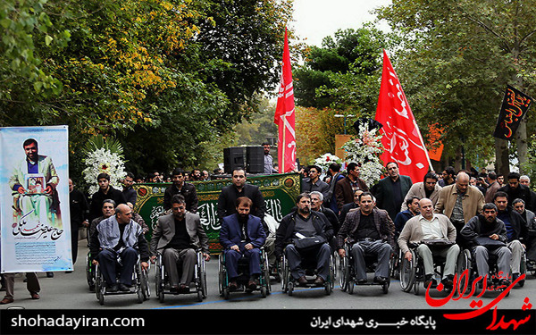 عکس/تشییع پیکر دانشجوی جانباز شهید دانشگاه تهران