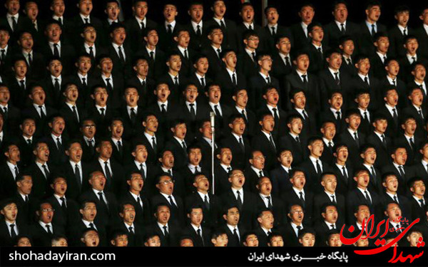 عکس/نظم حاکم بر حرکت های دسته جمعی مردم کره شمالی