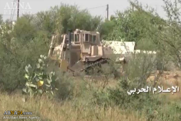 انهدام بولدوزر ارتش عربستان به دست یمنی ها + تصاویر انهدام بولدوزر ارتش عربستان به دست یمنی ها + تصاویر