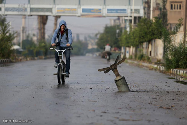 عکس/ مرگ و زندگی در دمشق‎