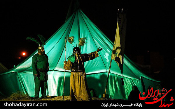 عکس/اجرای سوگواره شب غریبانه در حکیمیه
