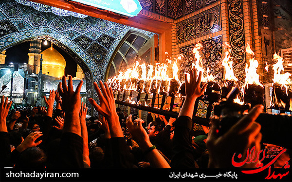عکس/آیین سنتی مشعل گردانی عراقی های مقیم قم