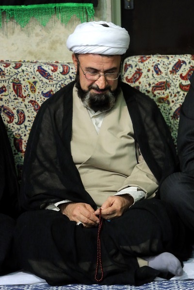 فرزند آیتالله بهجت در عزاداری بیت رهبری+عکس فرزند آیتالله بهجت در عزاداری بیت رهبری+عکس