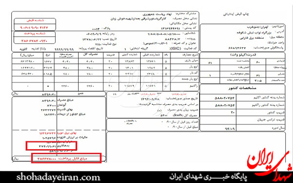 بدهی 3 میلیاردی ریاست جمهوری به شرکت برق! بدهی 3 میلیاردی ریاست جمهوری به شرکت برق!