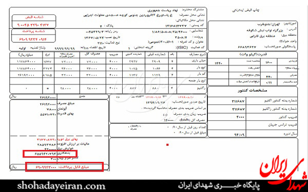 بدهی 3 میلیاردی ریاست جمهوری به شرکت برق! بدهی 3 میلیاردی ریاست جمهوری به شرکت برق!