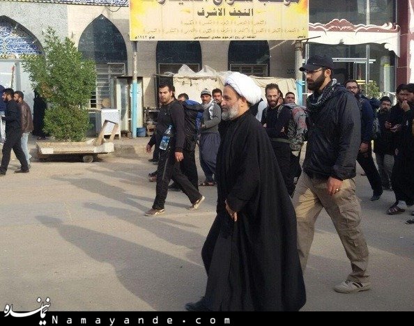حجت‌الاسلام پناهیان در پیاده‌روی اربعین + عکس