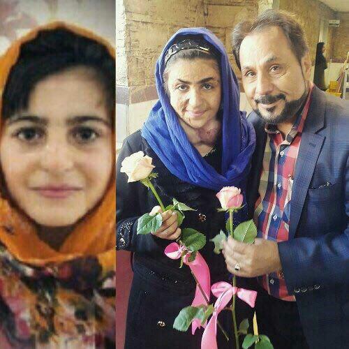 عیادت مجری معروف از دختران آتش‌گرفته +عکس