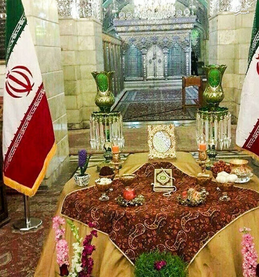 تصویری از سفره هفت سین مدافعان حرم +عکس