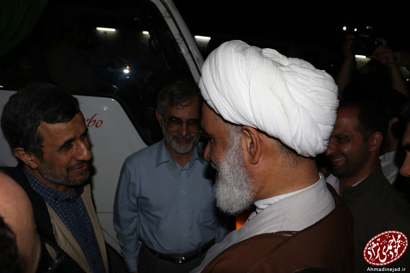آیت‌الله کعبی و احمدی‌نژاد در معراج‌الشهدا+عکس
