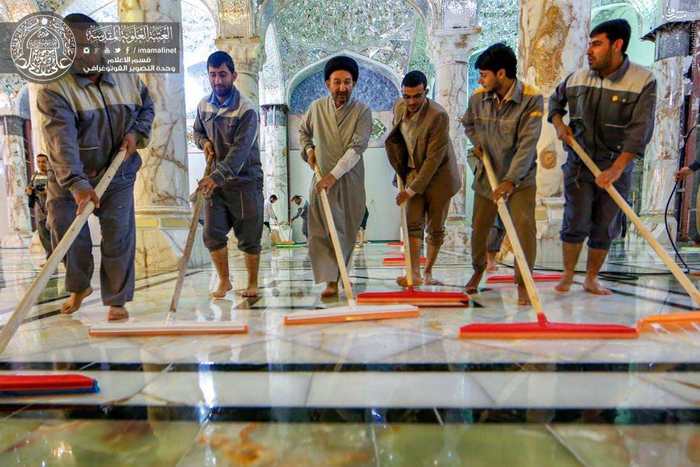 عکس/ حاشیه‌های افتتاح صحن حضرت زهرا(س) در حرم علوی
