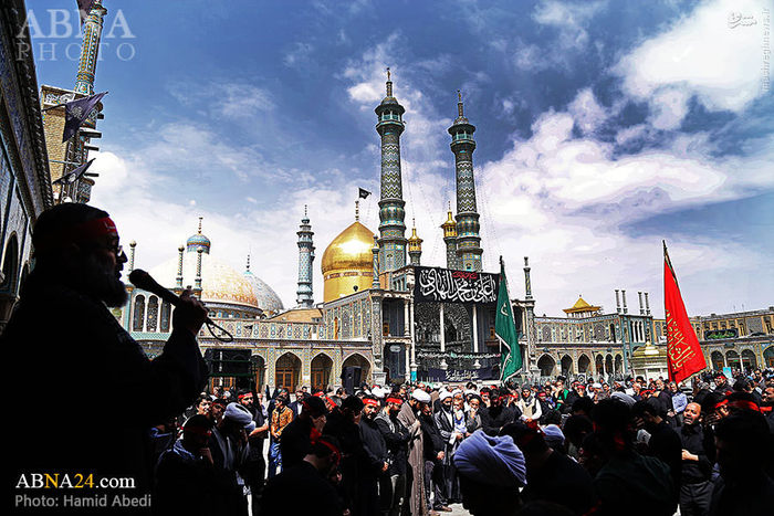عکس/ عزاداری شهادت امام هادی(ع) در حرم حضرت معصومه(س)