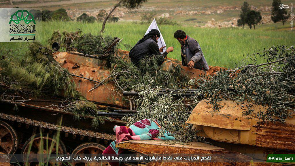 ادامه نبردهای خونین در جنوب حلب+عکس ادامه نبردهای خونین در جنوب حلب+عکس