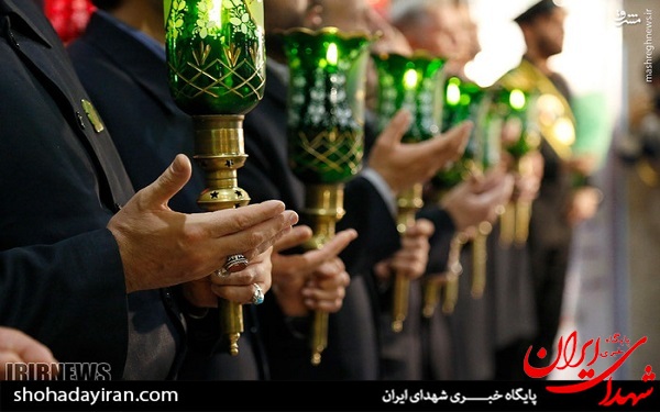 عکس/ اهتزاز پرچم حضرت عبدالعظیم حسنی بر فراز برج میلاد