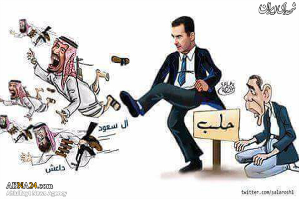 خروج مفتضحانه تروریست ها از حلب+عکس