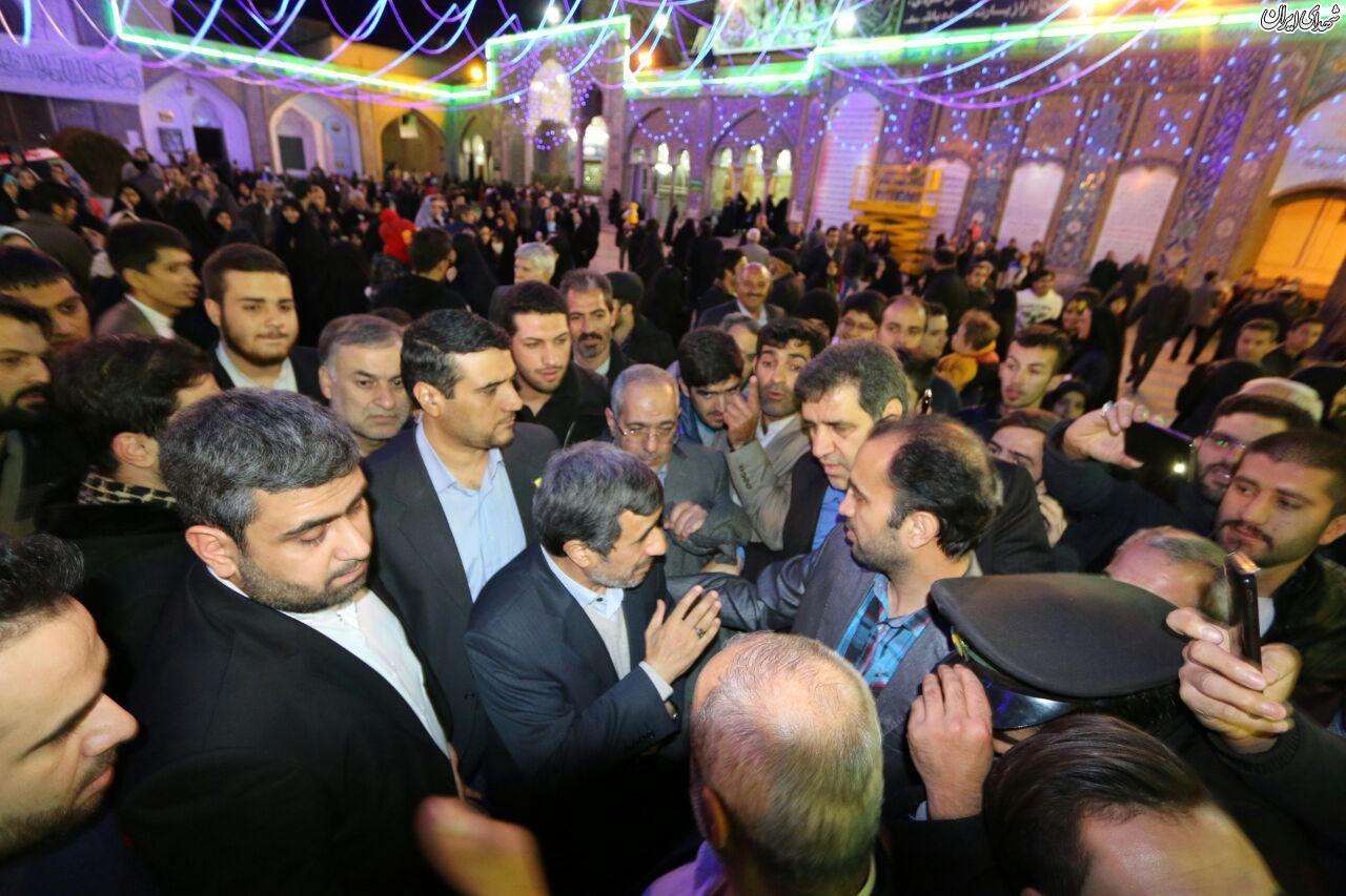 احمدی نژاد در حرم حضرت عبدالعظیم(ع)+تصاویر