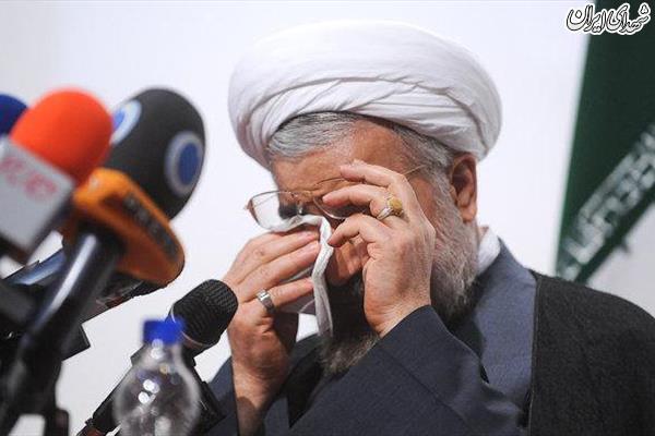 گریه حسن روحانی در سوگ هاشمی +عکس
