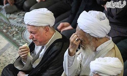 اشک هاشمی در تشییع قربانیان 