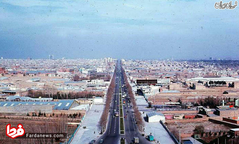 نمای تهران از برج آژادی در سال 1353+عکس