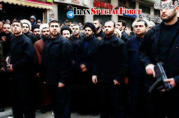 سید حسن نصرالله در حلقه محافظین +عکس