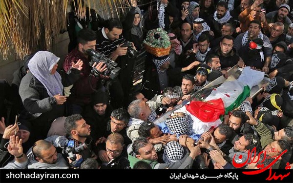 عکس/تشییع پیکر شهید فلسطینی در کرانه باختری
