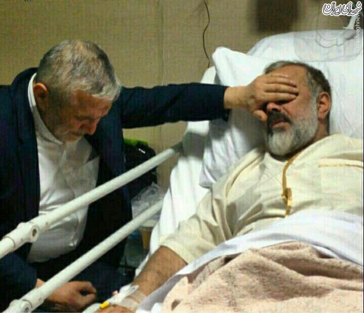 حاج منصور از واعظ مشهور عیادت کرد +عکس