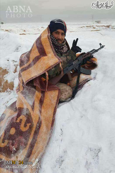رزمندگان الحشد الشعبی عراق در برف+عکس