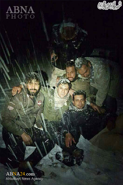 رزمندگان الحشد الشعبی عراق در برف+عکس