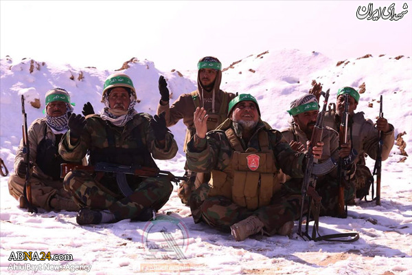 رزمندگان الحشد الشعبی عراق در برف+عکس