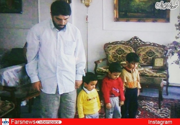 نماز دوست داشتنی شهید با کودکان+عکس