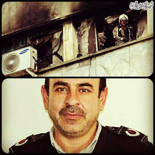 آخرین تصویر از یک شهید آتش‌ نشان+عکس