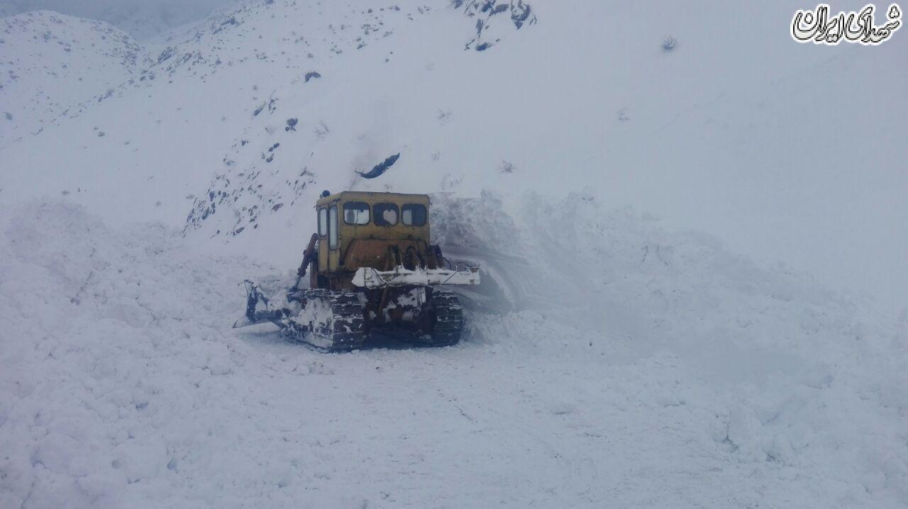 محصور شدن یک روستای مرزی در برف + عکس محصور شدن یک روستای مرزی در برف + عکس