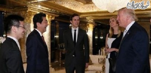 دختر و داماد ترامپ در دیدار نخست‌وزیر ژاپن +عکس