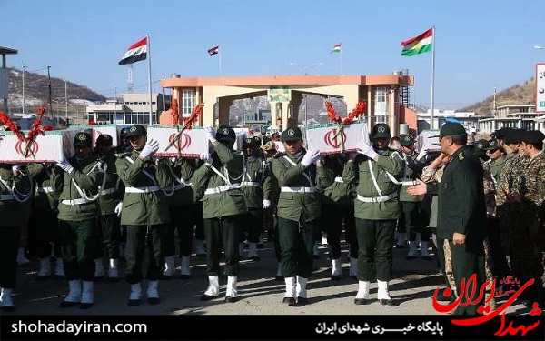 عکس/ ورود پیکر مطهر ۲۰ شهید گمنام از مرز باشماق مریوان به کشور
