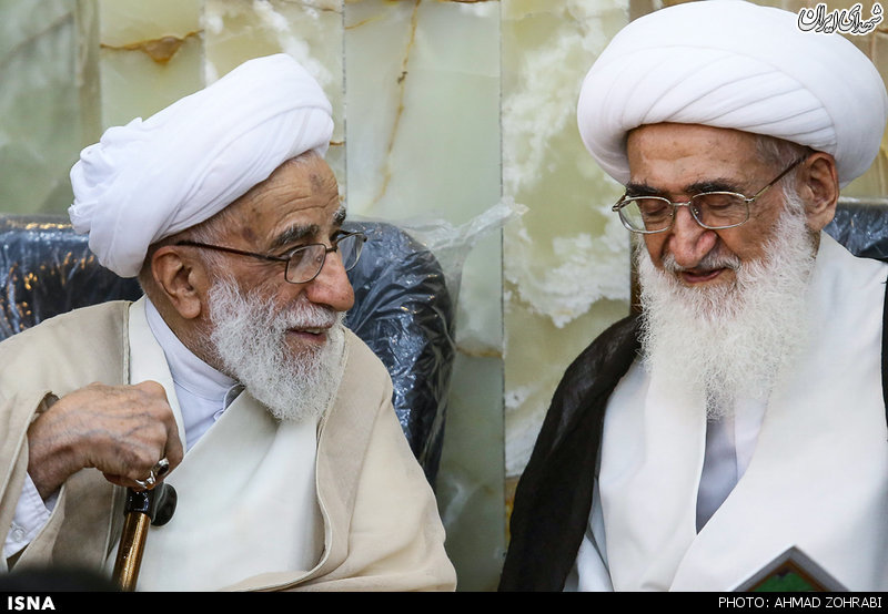 آیت الله نوری همدانی و آیت الله جنتی +عکس