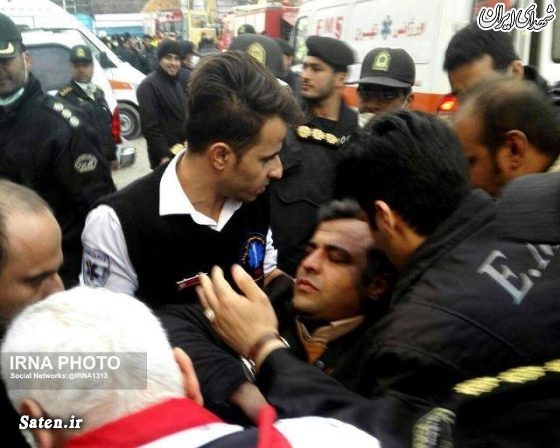 خبرنگار صدا و سیما در پلاسکو بیهوش شد+عکس خبرنگار صدا و سیما در پلاسکو بیهوش شد+عکس