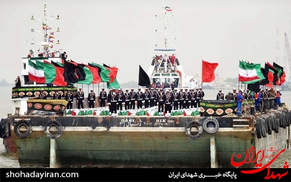 عکس/ استقبال از پیکرهای مطهر 165 شهید دفاع مقدس در خرمشهر