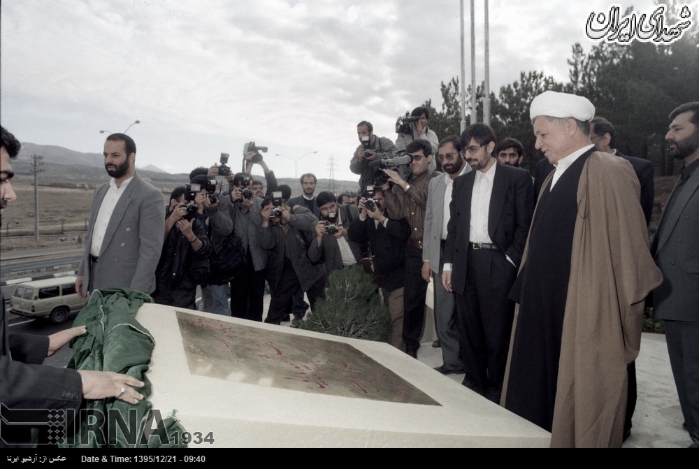 افتتاح بزرگراه شهید بابایی توسط هاشمی +عکس