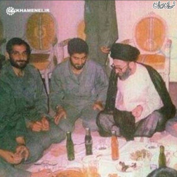 رهبر انقلاب،حاج قاسم و شهید باکری +عکس