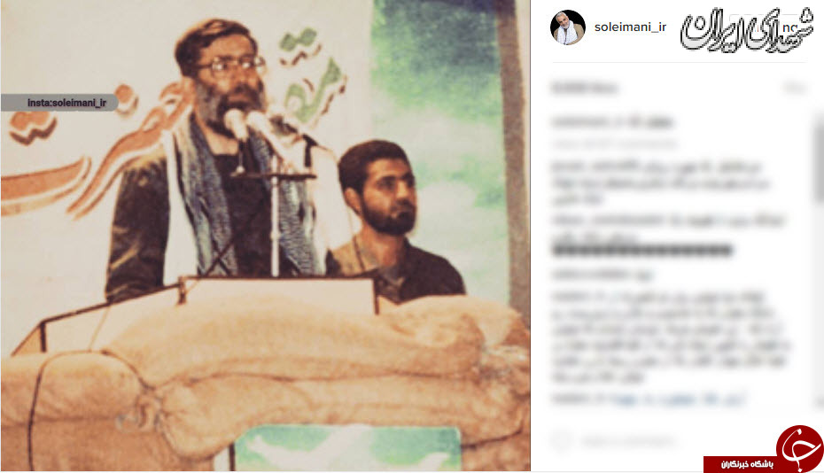 حاج قاسم در کنار رهبر انقلاب در جبهه +عکس