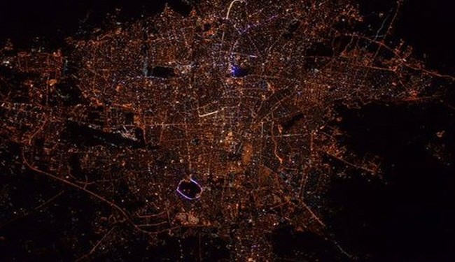 تصویر تهران از ایستگاه فضایی بین المللی
