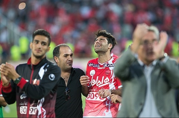 اشک‌های آقای گل بعداز ناکامی پرسپولیس+عکس