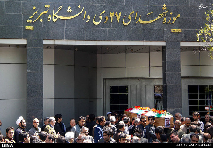عکس/ تشییع پیکر جانباز شهید حسین‌زاده